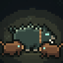 Porca dos Sete Leitões in pixel art